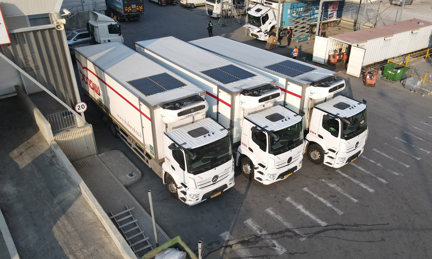 solar panels on trucks
